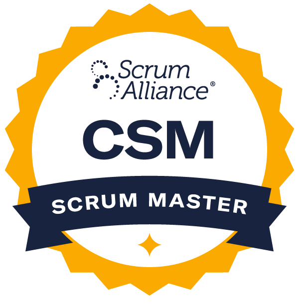 Certified Scrum Master badge